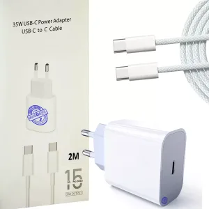 Cargador Para iPhone 16 - 15 - Pro - Max Super Rápido 35w +