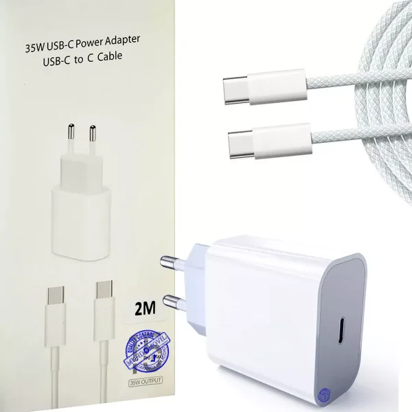 Cargador Para iPhone 16 / Pro / Plus / Max 35w Súper Rápido