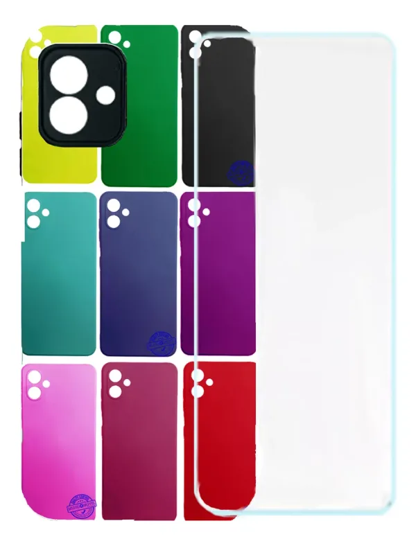 Funda Silicon Para iPhone 16 - Plus - Pro - Pro Max + Vidrio