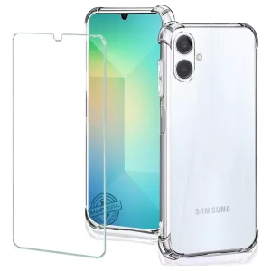 Funda Transparente Para Samsung A06 Protector Reforzada + Vidrio Templado