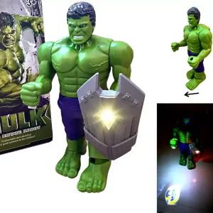 Juguete Didáctico Figura Acción Con Luces Y Movimiento Hulk